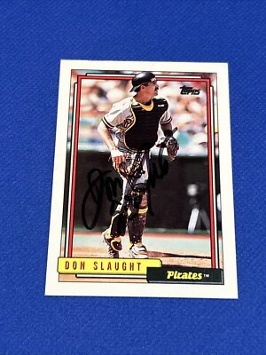 Don Slaught Signed 1992 Topps Card Autograph Auto #524 - Image 1 of 4
