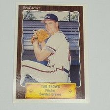 1990 Sumter Braves Procards #2425 TAB BROWN