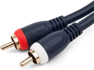 Steren 3ft 2-RCA Stereo Audio Blue Cable for Unparalleled Home Theater Audio Qua - Picture 1 of 4