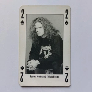 JASON NEWSTED (Metallica) - Kerrang (King Of Metal) Playing Card From 1993 - Bild 1 von 3