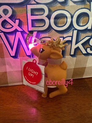 Bath & Body Works Rudolph Light Up Reindeer Christmas Pocket*bac Holder Clip - Image 1 of 3