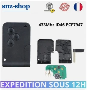 Carte clé vierge+électronique à programmer PCF7947 compatible Mégane 2 Scénic 2 - Picture 1 of 4