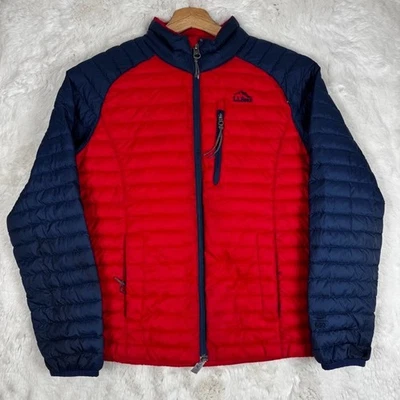 L.L. Chaqueta acolchada aislante Bean Downtek plumón de ganso roja azul niños mediana 10-12 Foto 1 de 4