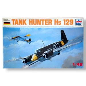 1988 ESCI/ErTL Tank Hunter Henschel Hs 129 1:48 Scale Kit 4002 *New Sealed Model - Picture 1 of 10