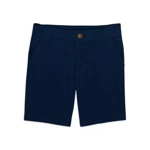Wonder Nation Boys School Uniform Flat Front Shorts Navy Size 16 - Picture 1 of 7