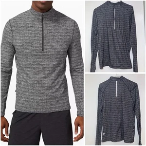 Lululemon Men’s Surge Warm 1/2 Zip Slim Fit Pullover Long Sleeve Gray Size Large - Picture 1 of 7