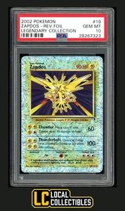 POP 49 Zapdos 19/110 Reverse Holo 2002 Legendary Collection PSA 10 GEM MINT - Picture 1 of 4