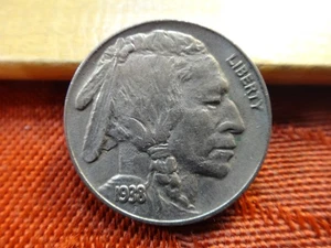 1938-D United States Uncirculated Buffalo Nickel 5c - No Reserve - Free S&H USA - Picture 1 of 2