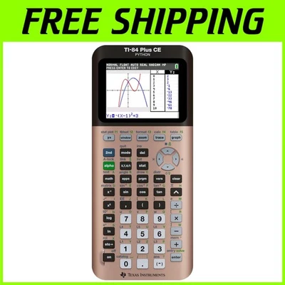 Graphing Calculator TI-84 Plus , Metallic Rose Gold - Image 1 of 4