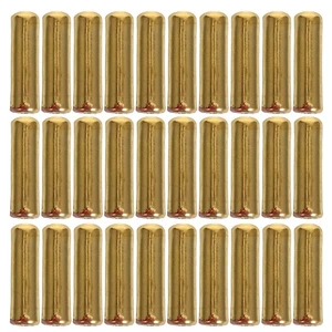 50pcs Brooch Pin Backings: Copper Stick Pin End Caps Safety Stoppers Lapel - Picture 1 of 12