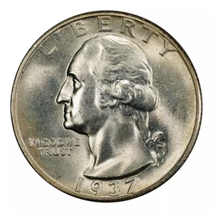 1937 Washington Quarter PCGS MS-67 CAC - Picture 1 of 4