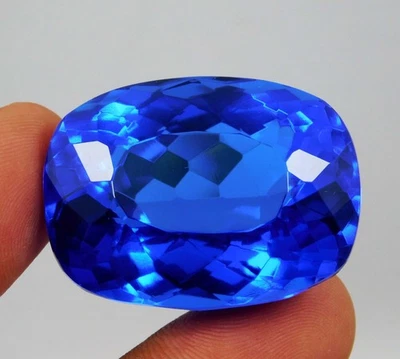 120.60 Ct Certified Natural Blue Tanzanite Masterfully Cushion Cut Loose gems - Image 1 of 4