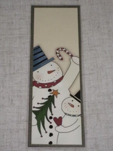 PRIMITIVE SNOWMAN LAMINATED BOOKMARK CS1219 - Picture 1 of 1