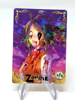 ZOMBIE Token - Altered Goddess Story Waifu - Hand painted altered - inks foil - Image 1 of 4