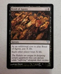 1x Bond of Agony [Dissension] Magic MTG (38/180) Black Uncommon LP Free Shipping - Bild 1 von 2