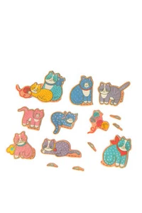 Vintage HMK. CDS. (Hallmark Cards) Cats Kitten Stickers 1986 Mice - Picture 1 of 6