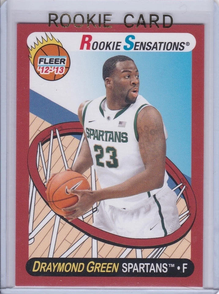 DRAYMOND GREEN ROOKIE CARD 2012 Fleer Retro Warrior Basketball VINTAGE DESIGN RC Foto 1 de 2