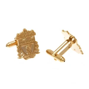 Gemelos De Liverpool FC Chapados En Oro, Cumpleaños, Regalo Oficial - Imagen 1 de 3