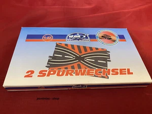 RACY  / Artin 2 Spurwechsel mit Markierung 45° für Rennbahn  * NEU * OVP * - Bild 1 von 1