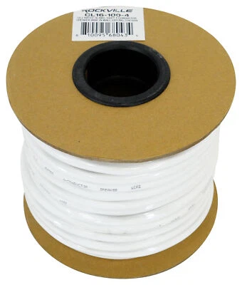 Rockville CL16-100-4 CL2 Rated 16 AWG 100' 4 Conductor Speaker Wire In Ceiling - Image 1 of 4
