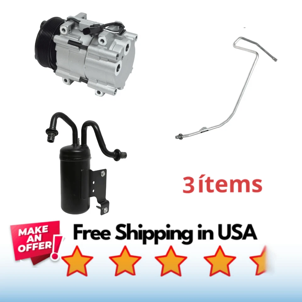 Kit Compressor A/C Fit Dodge Ram 2500 2006-2009, Dodge Ram 3500 2006-2007 - Image 1 of 1