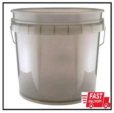Leaktite 3.5 Gallon Translucent Gray Bucket with Handle - Image 1 of 2