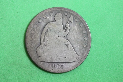 Estate Find 1865 S- Seated Liberty Half Dollar!!!  #K18750 Cover