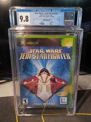 CGC 9.8 A++ 👀WOW👀 Star Wars Jedi Starfighter Microsoft Xbox 1st Print Sealed  - Image 1 of 3