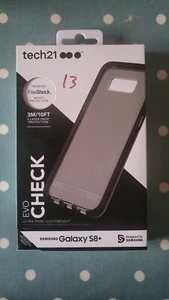 Genuine Tech21 Evo Check FlexShock Protection Case Samsung Galaxy S8 Black back - Picture 1 of 5
