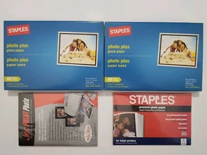 STAPLES Photo Paper 220 Sheets 4x6 Gloss  Inkjet Compatible (Bonus 25)-NEW-  - Picture 1 of 5