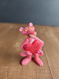 1983 Bully Pink Panther With Love 2.5” PVC Figure W. Germany Valentine Romance - Picture 1 of 16