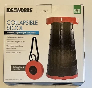 IDEAWORKS Portable Stool Telescopic Chair Collapsible Seat Travel Camping - Picture 1 of 6