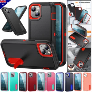 For iPhone 16e 15 Pro Max 14 13 12 11 Defender Case Heavy Duty Shockproof Cover - Picture 1 of 104