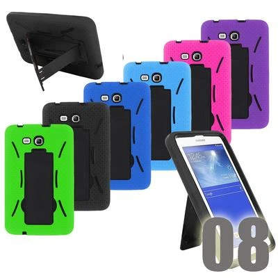 Shockproof Hybrid Heavy Duty Combo Stand Box Hard Case Cover For 7 Inch Tablet - Image 1 of 4