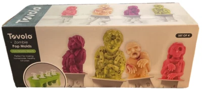 Moldes de picolé Tovolo Zombie Pop conjunto de 4 - Nova caixa aberta - Imagem 1 de 3