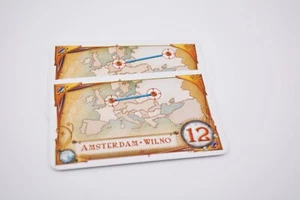 Ticket to Ride Europe game part pieces -regular route cards - 12 spaces - Picture 1 of 1