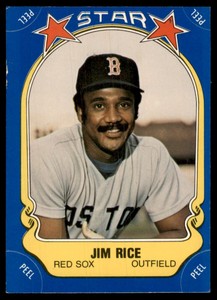 1981 FLEER STAR STICKERS JIM RICE BOSTON RED SOX #53