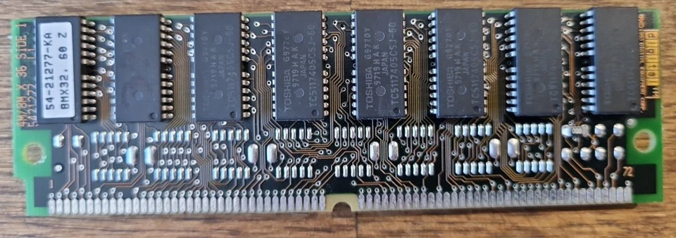 1 x 54-21277-KA DEC 32MB 8MX32 Bit 60ns 72 PIN MEMORIA SIMM Foto 1 de 3