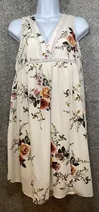 Abito UMGEE donna piccolo bianco floreale bohemien mini canotta foderato all'uncinetto - Foto 1 di 9