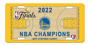 Golden State Warriors 2022 NBA Champion Hochglanz Aluminium Nummernschild - Bild 1 von 2