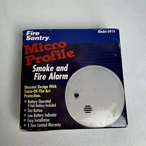 Fire Sentry Model 0914 Smoke And Fire Alarm Micro Profile By Kidde Safety - Picture 1 of 2
