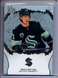 2021-22 Upper Deck ICE #R-13 Kole Lind Exquisite (RC) 263/299 Kraken - Bild 1 von 2