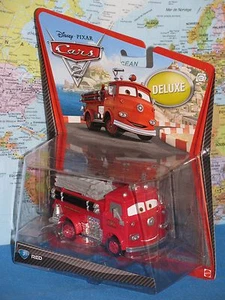 DISNEY PIXAR CARS 2 RED FIRE TRUCK DELUXE #3 ***BRAND NEW & RARE*** - Picture 1 of 10