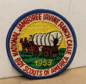 1953 National Jamboree Irvine Ranch Calif. Patch Boy Scouts America BSA Wagon  - Picture 1 of 3