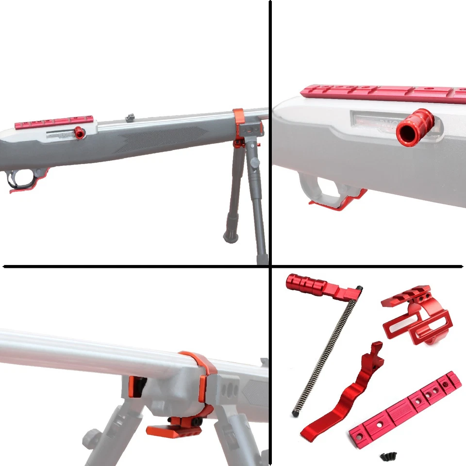Accesorios de rifle rojo para Ruger estándar 10/22 1022 .22LR Foto 1 de 1