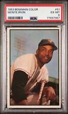 1953 Bowman Color #51 Monte Irvin PSA 6 NY Giants  (7967)