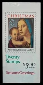 USA Stamps — Booklet of 20 — 1990, Christmas / Greetings #2514a #BK180 MNH - Picture 1 of 2