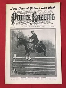 Police Gazette December 6, 1913 Bob McCallister Equestrian cover - Picture 1 of 8