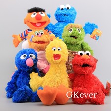 Sesame Street Elmo Cookie Monster Grover Plush Hand Puppets Play Games Doll Toy