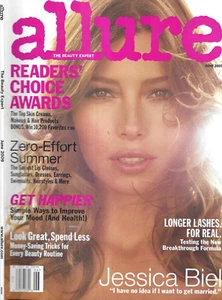 Allure Magazine Jessica Biel Fashion Beauty Makeup Summer Style Health 2009 - Picture 1 of 12